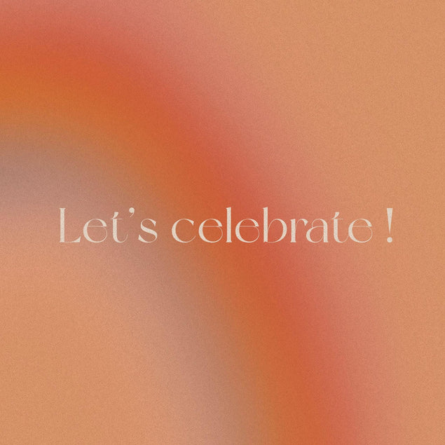 Let's Celebrate Orange Confetti-exploding Greetings Card