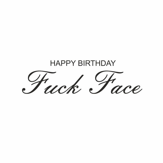 Happy Birthday F Face Confetti-exploding Greetings Card
