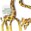 Funny Giraffe Happy Birthday Confetti-exploding Greetings Card