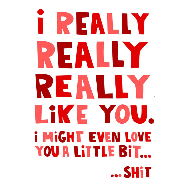 I Really Really Really Like You Confetti-exploding Greetings Card