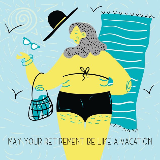 May Your Retirement Be Like A Vacation Confetti-exploding Greetings Card