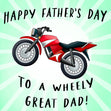 A Wheely Great Dad! Confetti-exploding Greetings Card