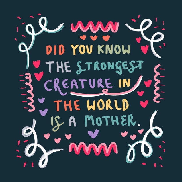 Mother Is The Strongest Creature Mother's Day Confetti-exploding Greetings Card
