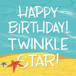 Happy Birthday! Twinkle Star Confetti-exploding Greetings Card