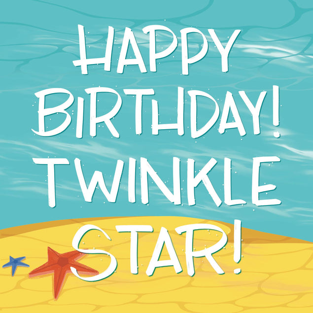 Happy Birthday! Twinkle Star Confetti-exploding Greetings Card