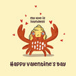 Cute Crab My Love Is Boundless Valentine's Day Confetti-exploding Greetings Card