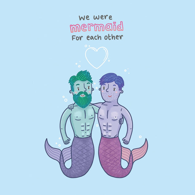 We Were Mermaid Confetti-exploding Greetings Card