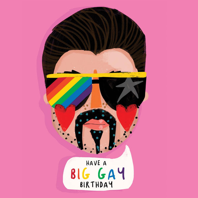 Have a BIG GAY Birthday Confetti-exploding Greetings Card