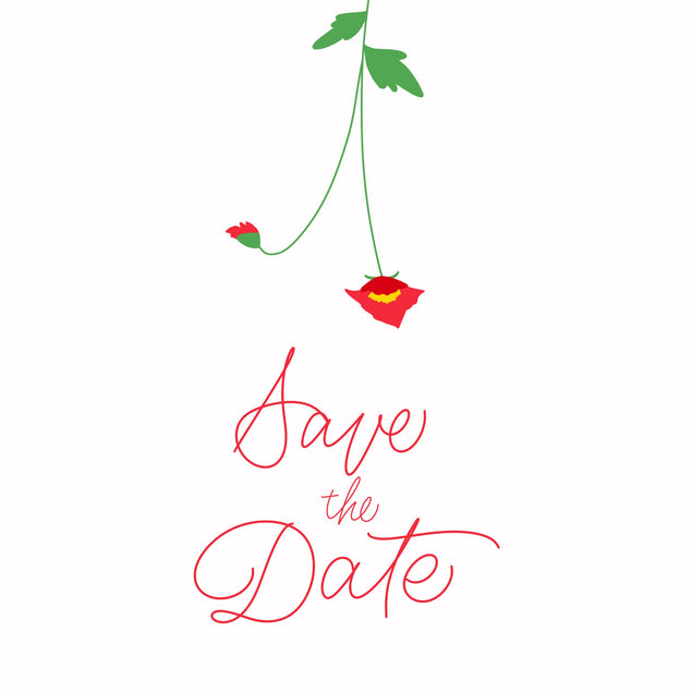 Pretty Flower Wedding Invitation Confetti-exploding Greetings Card