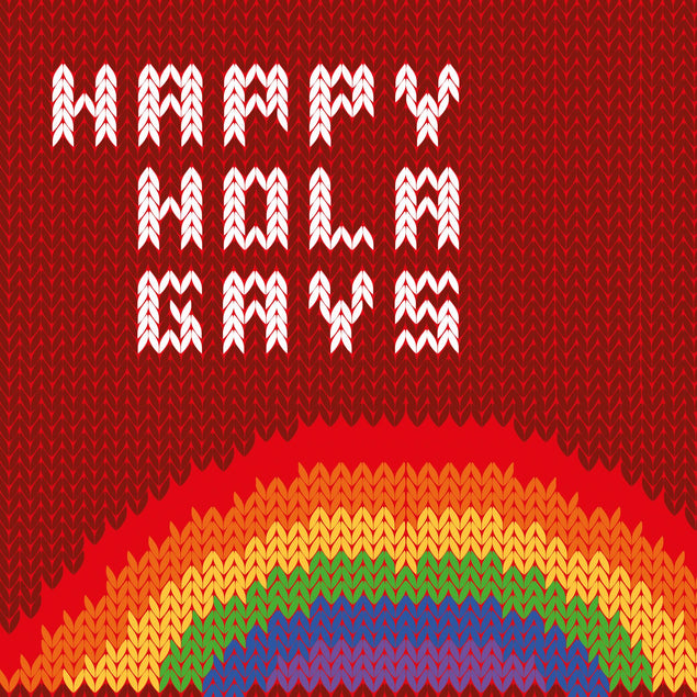 Happy HolaGays Christmas Confetti-exploding Greetings Card
