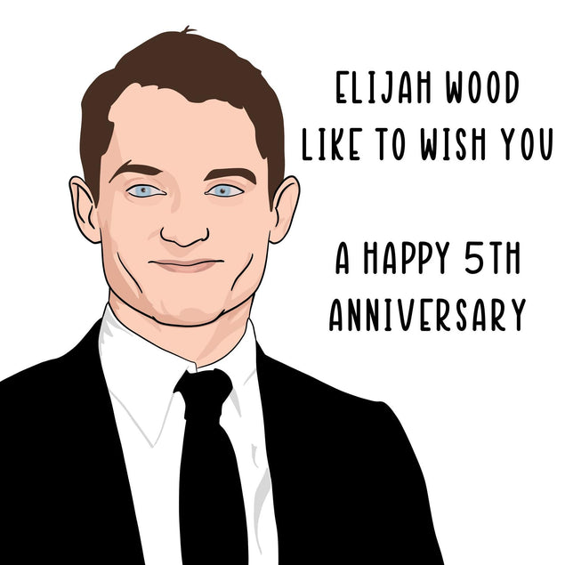 Elijah Wood Anniversary Confetti-exploding Greetings Card