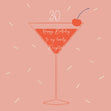 Red Cocktail Happy 30th Birthday To My Lovely Daughter Confetti-exploding Greetings Card