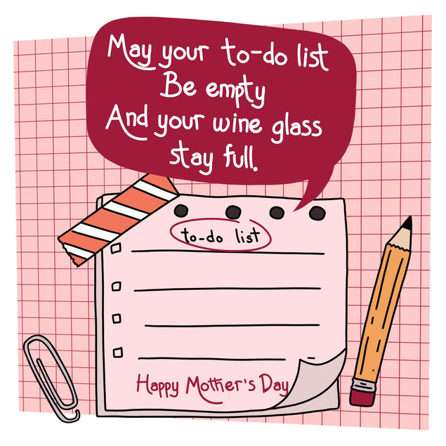 May Your To-do List Be Empty Mother's Day Confetti-exploding Greetings Card