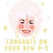 Congratulations On Your New 9-5 Confetti-exploding Greetings Card
