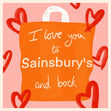 Love To Sainsbury?s & Back Couple Love Confetti-exploding Greetings Card