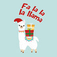 Fa La La La Llama Christmas Confetti-exploding Greetings Card
