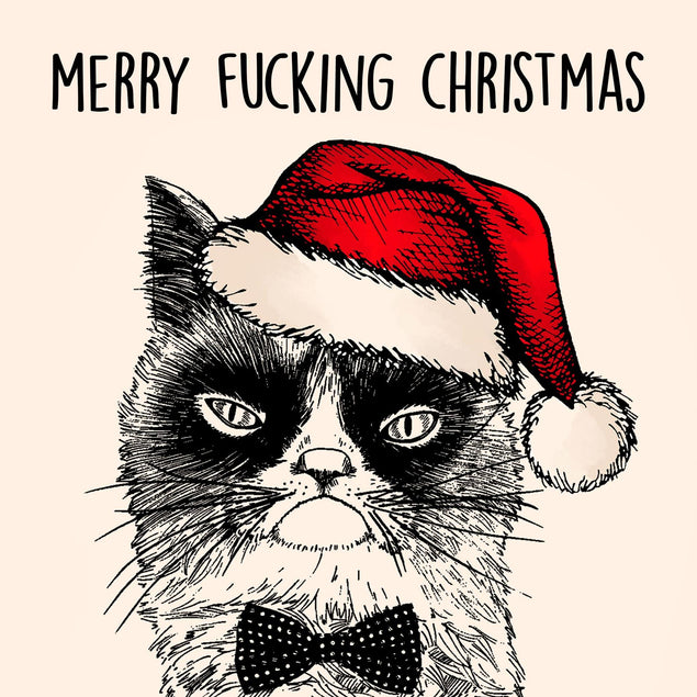 Merry F**king Christmas Confetti-exploding Greetings Card
