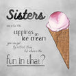 Sisters Are Like Ice Cream Toppings Confetti-exploding Greetings Card