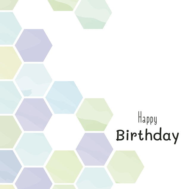 Honeycomb Birthday Confetti-exploding Greetings Card