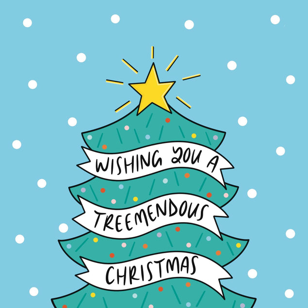 Wishing You a Treemendous Christmas Confetti-exploding Greetings Card