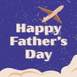 Happy Father's Day Plane Confetti-exploding Greetings Card