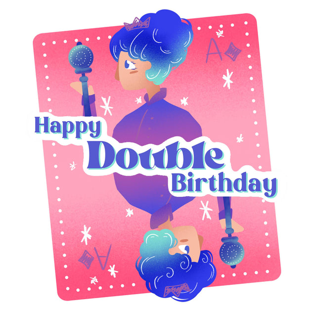 Ace Happy Double Birthday Confetti-exploding Greetings Card
