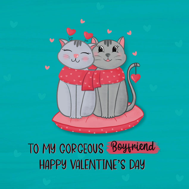 To My Gorgeous Boyfriend Confetti-exploding Greetings Card