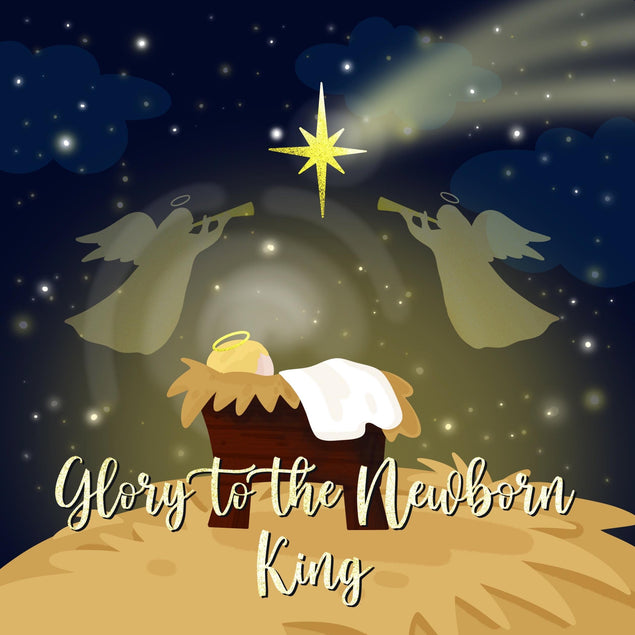 Glory To The Newborn King Christmas Confetti-exploding Greetings Card