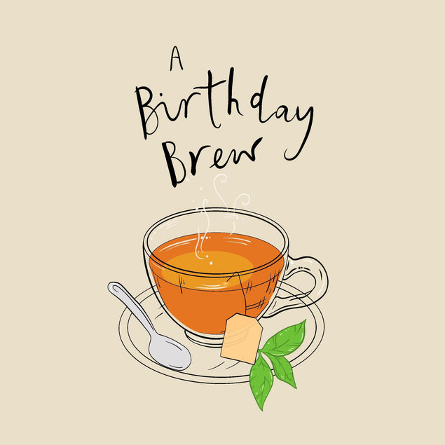 Happy Birthday Cup Of Tea Confetti-exploding Greetings Card