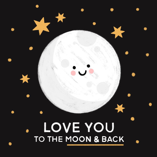 Love You To The Moon And Back Confetti-exploding Greetings Card