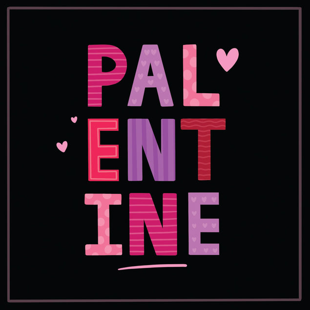 Palentine Valentine's Day Confetti-exploding Greetings Card