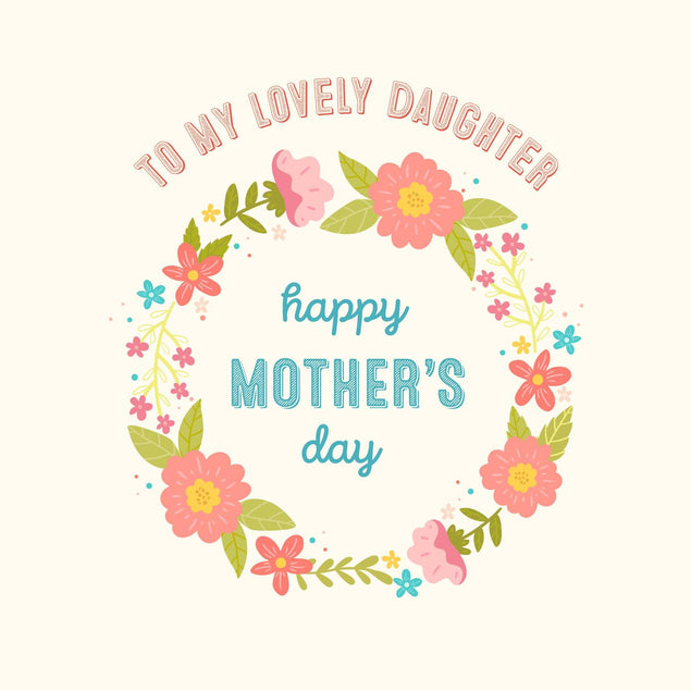 To My Lovely Daughter Confetti-exploding Greetings Card