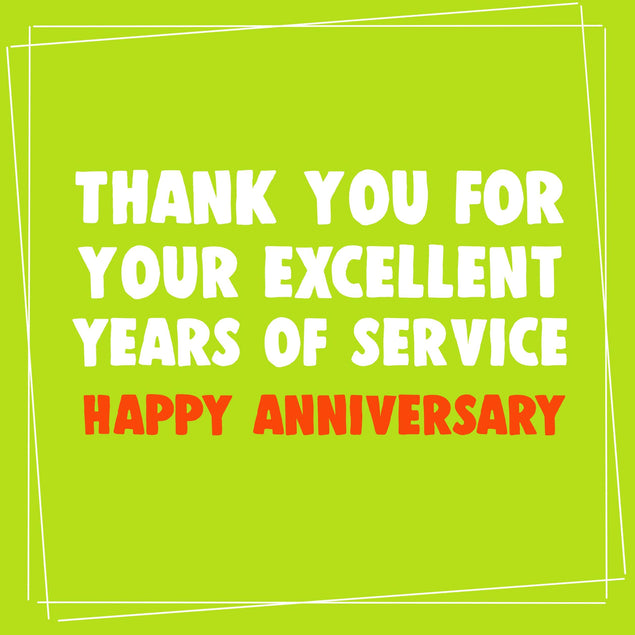 Thank You Happy Work Anniversary Confetti-exploding Greetings Card