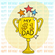 My #1 Dad Happy Birthday Confetti-exploding Greetings Card