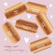 Happy Copper Wedding Anniversary Vintage Tickets Confetti-exploding Greetings Card
