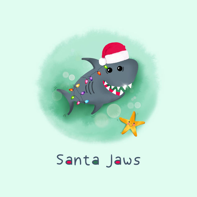 Santa Jaws Christmas Confetti-exploding Greetings Card