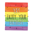 Yay Enjoy Your Birthgay Confetti-exploding Greetings Card