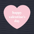 Happy Valentine's Day Pink On Black Heart Confetti-exploding Greetings Card