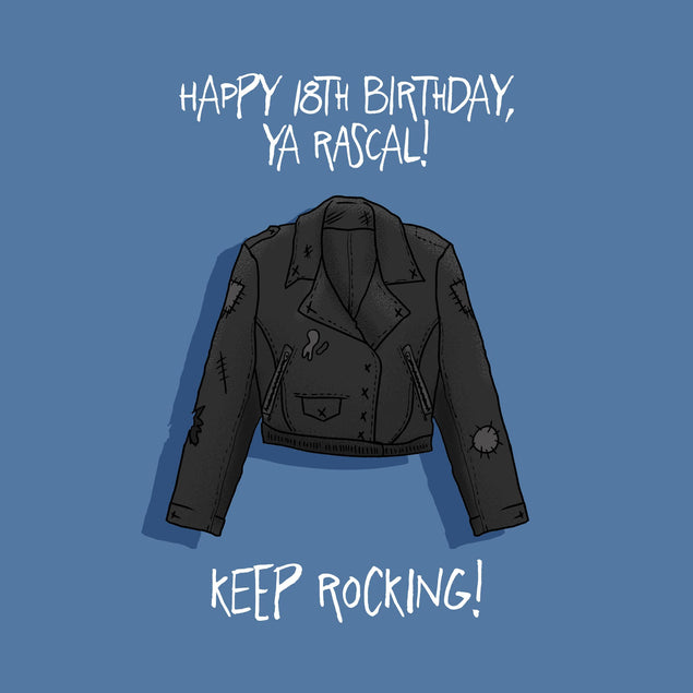 Happy 18th Birthday Son Keep Rocking Confetti-exploding Greetings Card