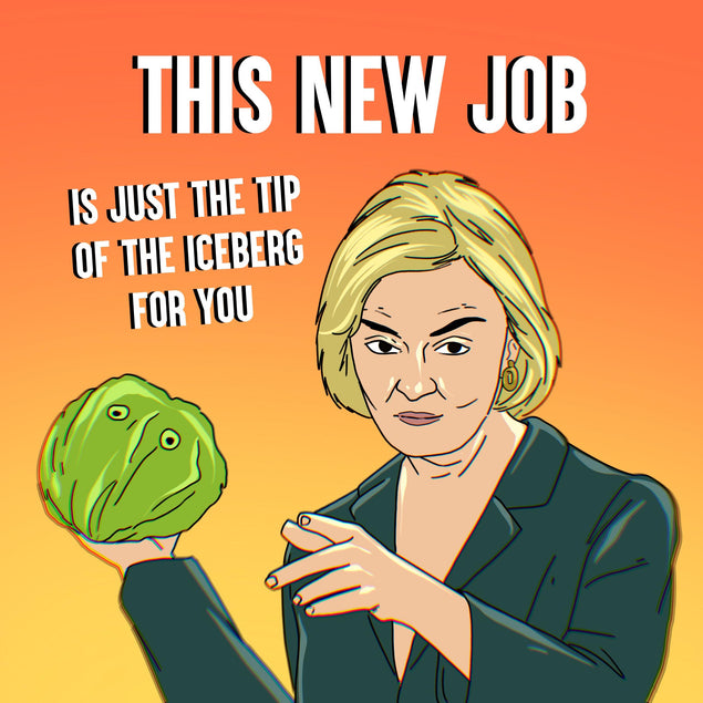 This New Job Is Just The Tip Of The Iceberg For You Confetti-exploding Greetings Card