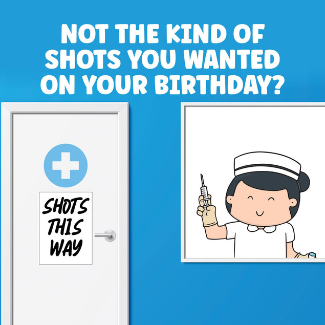 Not the kind of shots you wanted on your birthday? Confetti-exploding Greetings Card