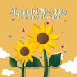 Happy Mother's Day To A Special Mum Cute Sunflowers Confetti-exploding Greetings Card