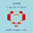Love You To Pieces Father's Day Confetti-exploding Greetings Card