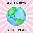 Best Grandma Confetti-exploding Greetings Card