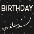 Birthday Smiles Black & White Confetti-exploding Greetings Card