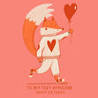 Foxy Boyfriend Birthday Confetti-exploding Greetings Card