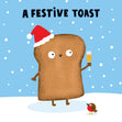 Festive Toast Christmas Confetti-exploding Greetings Card