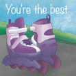 You're The Best Roller Skating Confetti-exploding Greetings Card