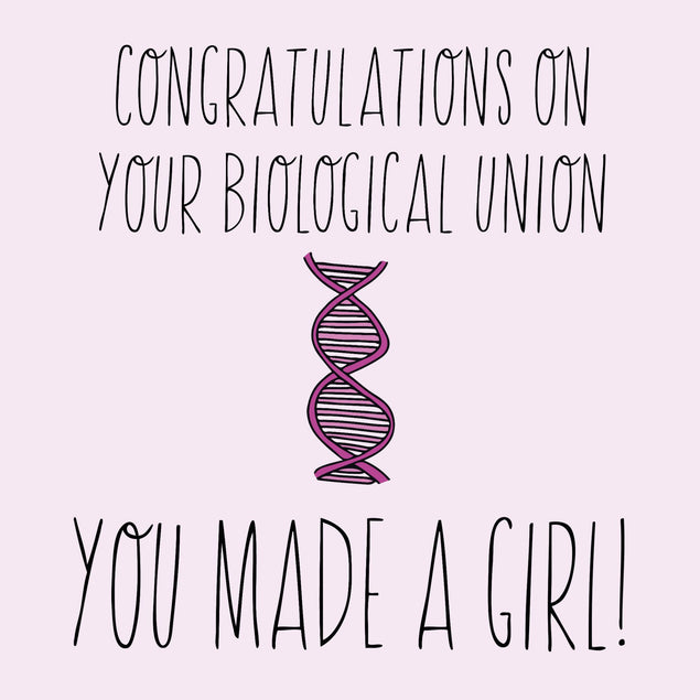 Congratulations On Your Biological Union Confetti-exploding Greetings Card