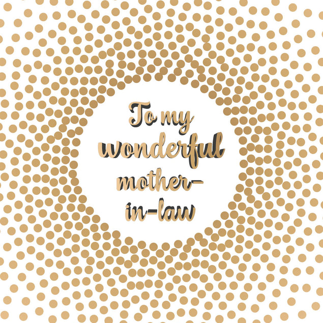 To My Wonderful Mother-In-Law Confetti-exploding Greetings Card
